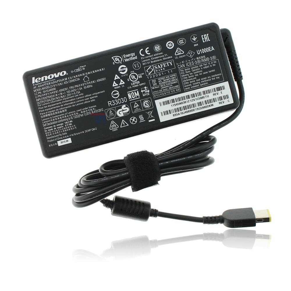 AC Adapter Original Lenovo 135 Watt, 20 Volt, 6,75 Ampere, Plug 11,0
