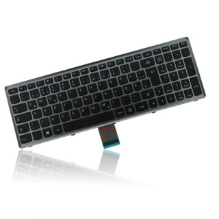 Tastatur ( Deutsch ) schwarz silber - ohne Hintergrundbeleuchtung