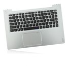 Tastatur (US) schwarz mit Abdeckrahmen silber - Gebraucht