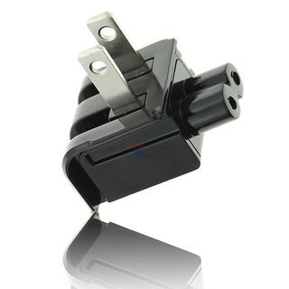Netzteil US Plug Adapter Ladegert Charger Eurokabel (schwarz)