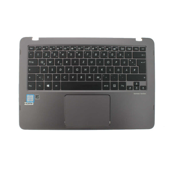 Tastatur Asus UX360UA mit Gehäuseoberteil Original - 90NB0C02-R30GE0